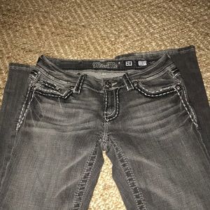 💗GREY MISS ME BOOT CUT JEANS SIZE 28💗